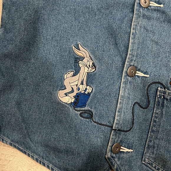Vintage looney tunes jean vest - Picture 2 of 6